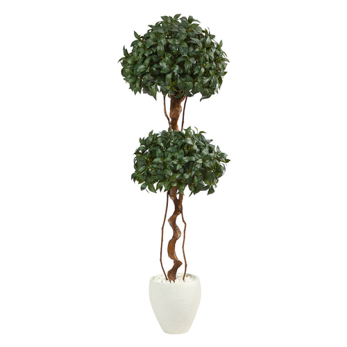 5.5’ SWEET BAY DOUBLE BALL TOPIARY ARTIFICIAL TREE