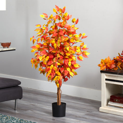 AUTUMN FICUS ARTIFICIAL FALL TREE