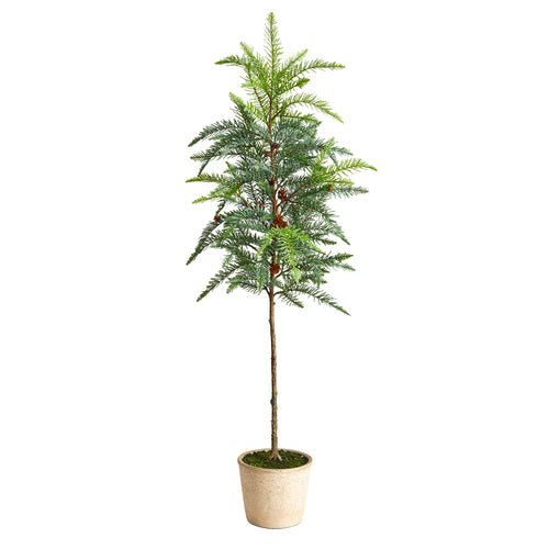 WINNIEPEG ARTIFICIAL PINE TREE IN DECORATIVE PLANTER