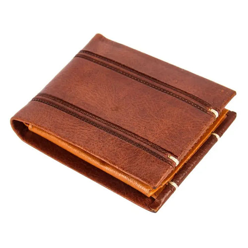 LUXURY BROWN LEATHER WALLET (SET OF 2)