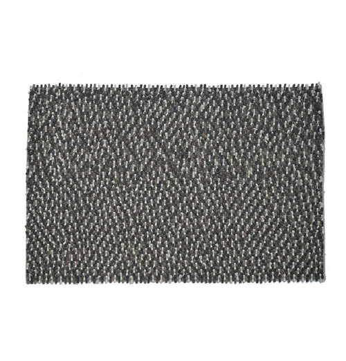 CHANDA - HANDMADE WOOL BRAIDED SHAGGY RUG