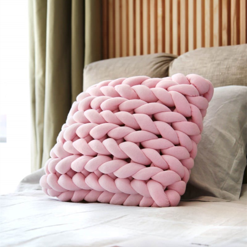 Giant Fluffy Pillow Cover Scandinavian Knit Loops Cushion 