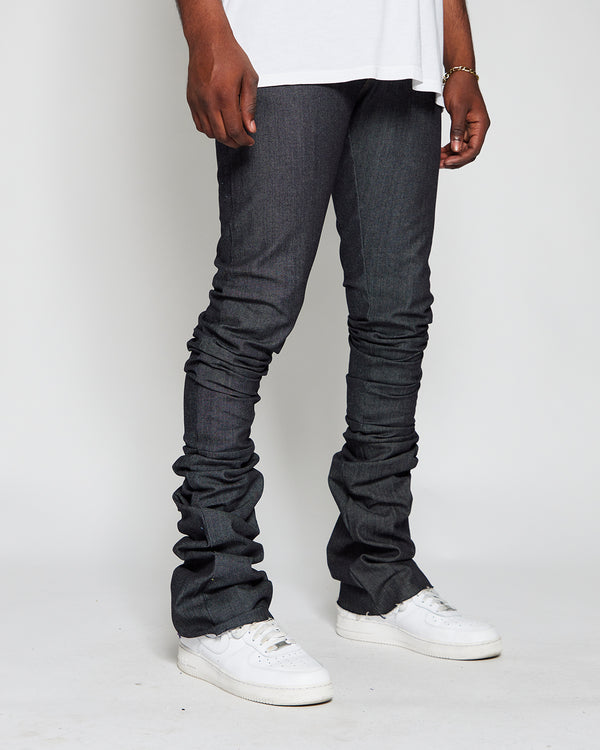 THE TRUE STACKED - SHREDDED ( ELONGATED INSEAM ) – GOLDEN