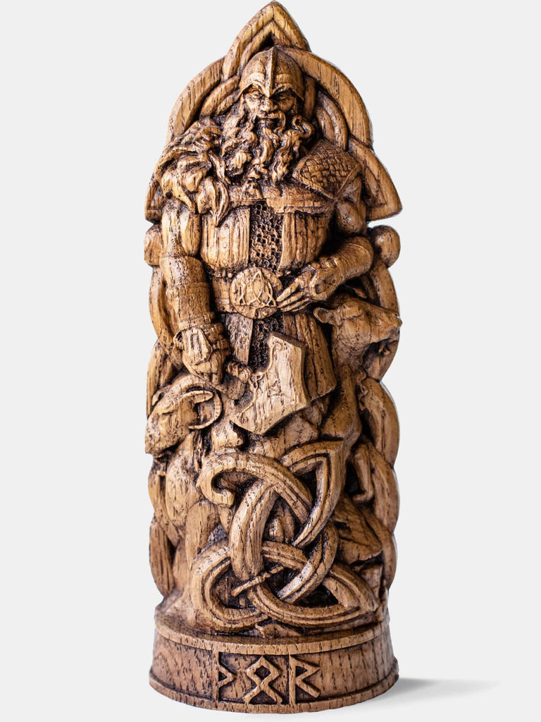 Tyr, Norse God Of War Wooden Statue – Vikings of Valhalla US