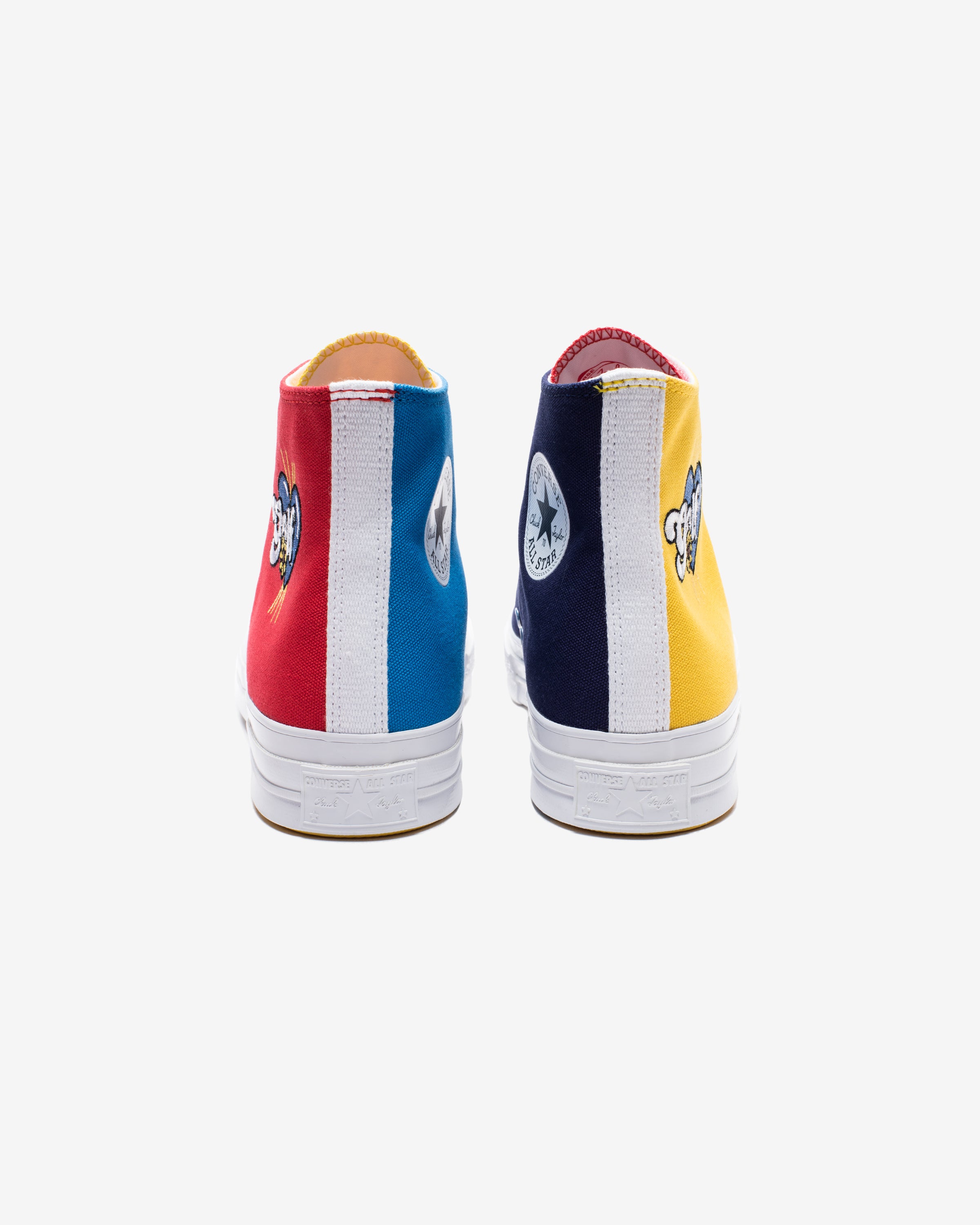 red yellow green blue converse