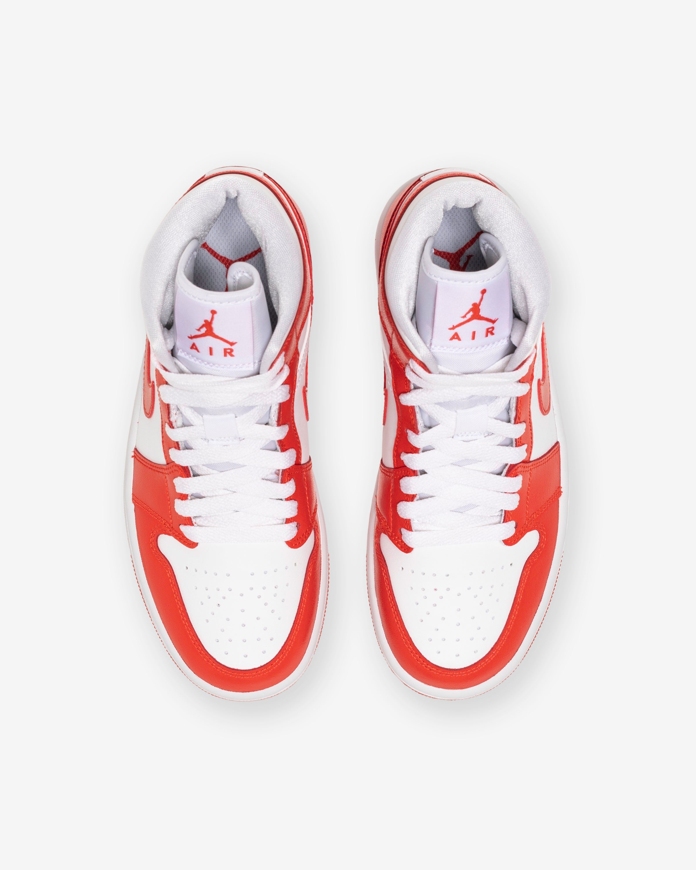 WOMEN'S AJ 1 MID - WHITE/ HABANERORED