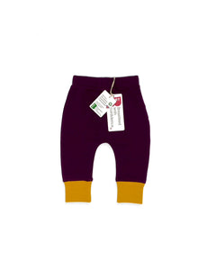 Baby Joggers in Plum and Sunflower Organic Cotton