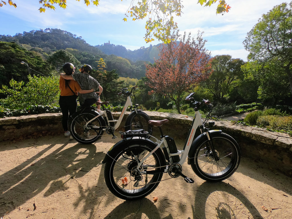 Exploring ebike myths and misconceptions - young couple beside rad ebikes