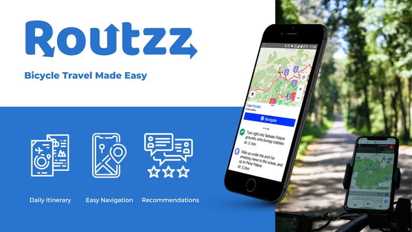 Routzz self guided bike tour guide apps