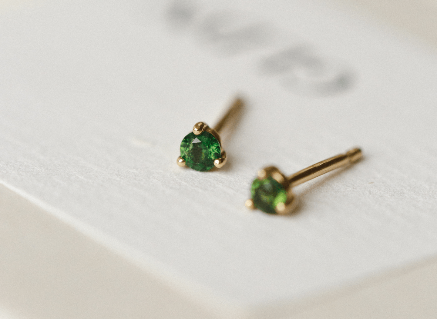 Emerald Green Studs