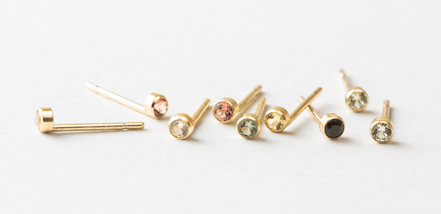 Aura Gemstone Studs