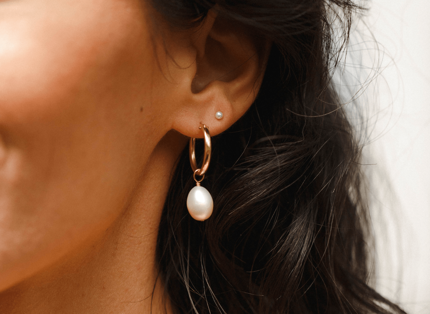 Kana Earrings | Pearl Studs