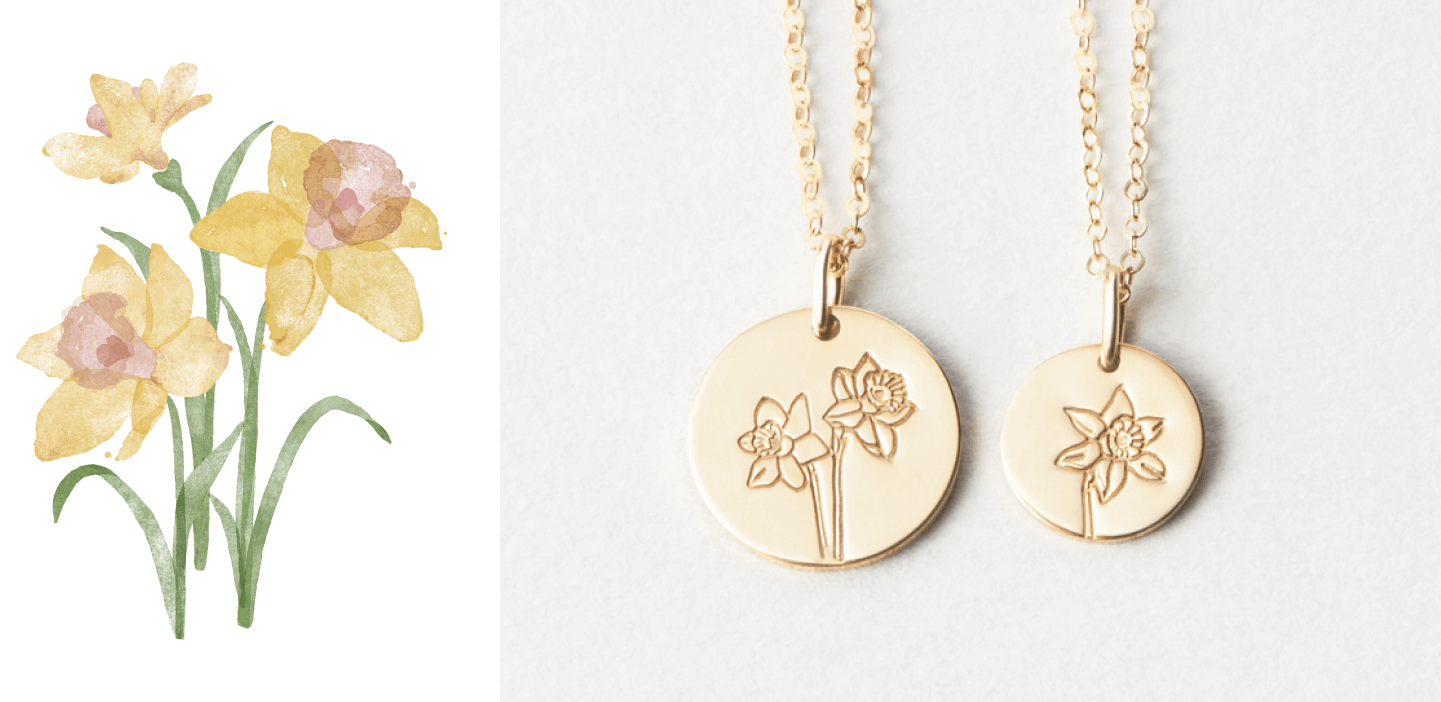 Daffodil Flower Jewelry