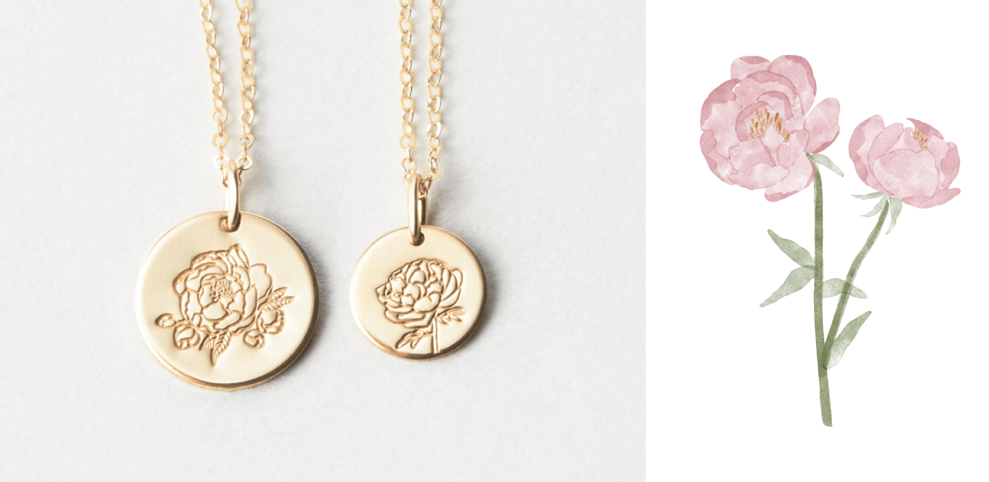 Peony Flower Jewelry