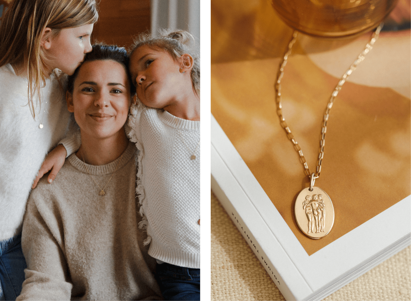 Personalized Lor Necklaces & Three Graces Necklace