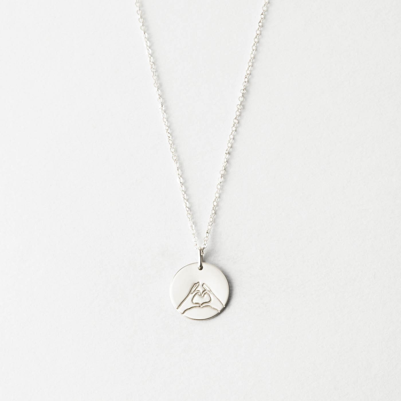 GLDN Hand Heart Personalized Necklace — GLDN