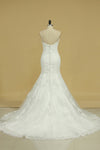 Mermaid Wedding Dresses Sweetheart With Applique Tulle Court Train