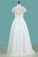 2022 A Line Wedding Dresses V Neck Chiffon With Sash PYTTEHP3