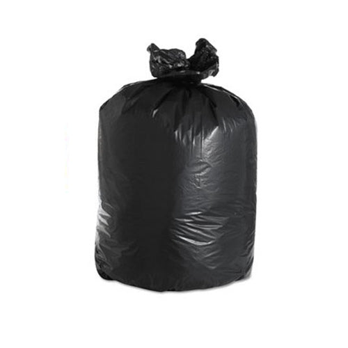 Black High Density Plastic Garbage Bags, 33 GAL