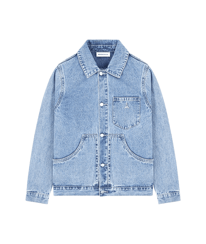 Carpenter Denim Jacket - Mid Wash Blue | Manière De Voir USA