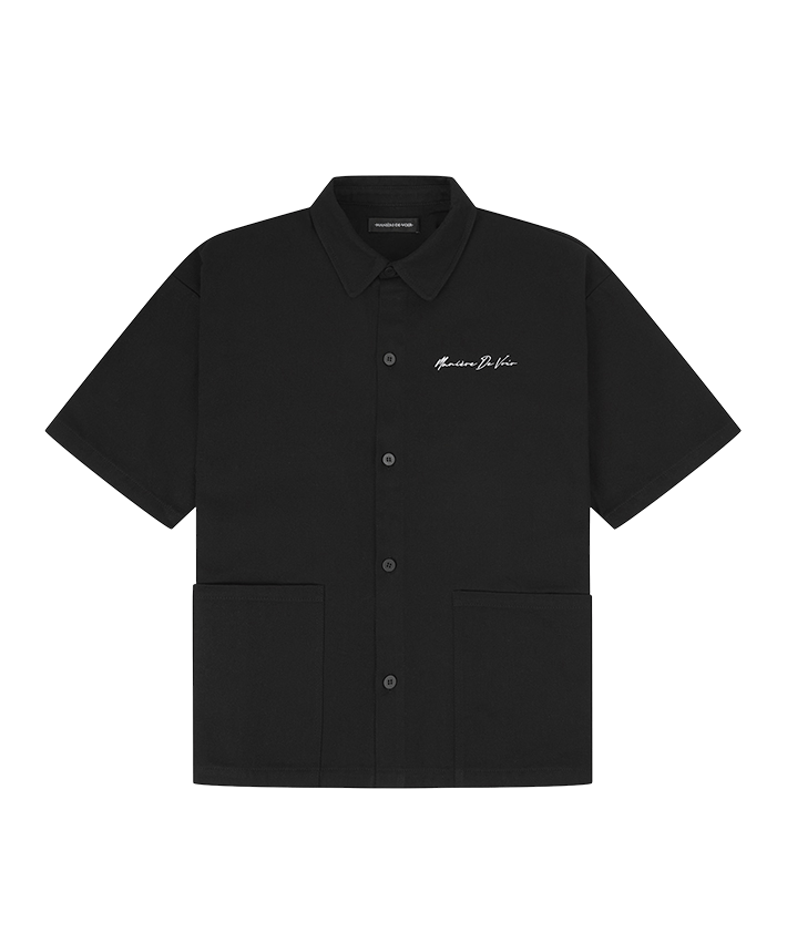 Eiffel Twill Shirt - Black | Manière De Voir