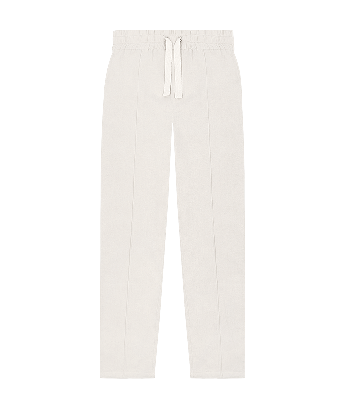 Linen Relaxed Trousers - Beige | Manière De Voir