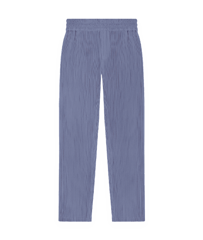 Pleated Trousers - Steel Blue | Manière De Voir USA