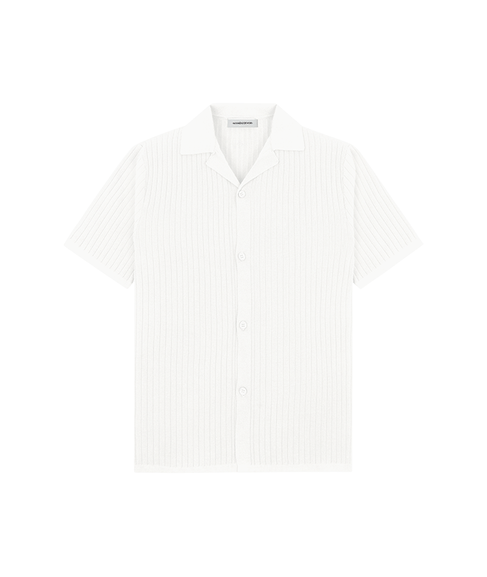 Ribbed Shirt - Cream | Manière De Voir
