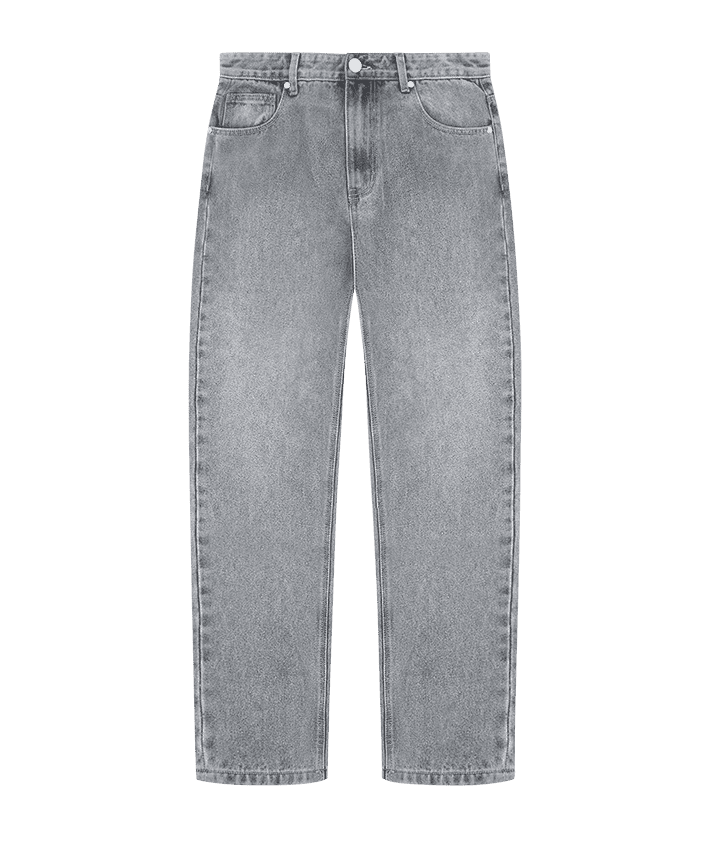 Regular Fit Jeans - Washed Grey | Manière De Voir USA
