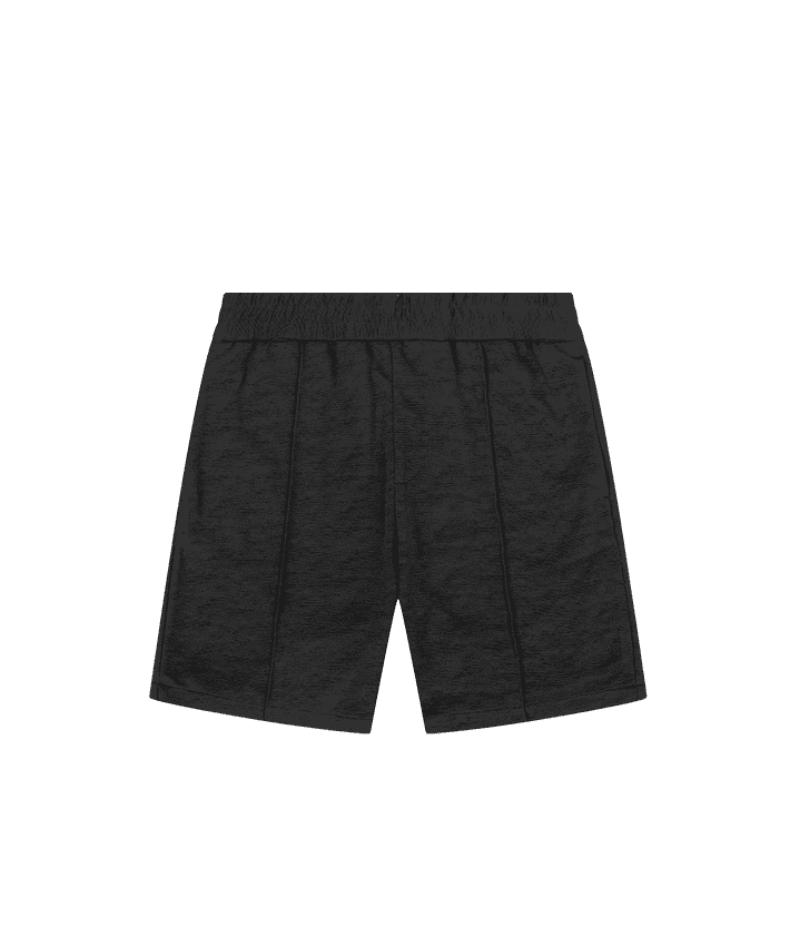 Textured Pintuck Shorts - Black | Manière De Voir