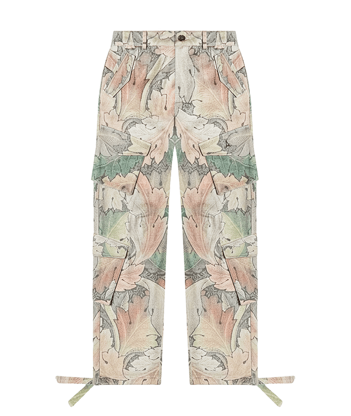 High Waisted Renaissance Camo Cargo Pants - Multi | Manière De Voir USA