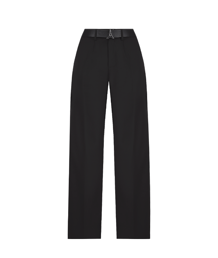 Eiffel Belt Trousers - Black | Manière De Voir