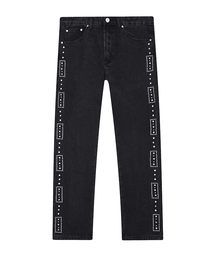 Embellished Jeans - Black | Manière De Voir