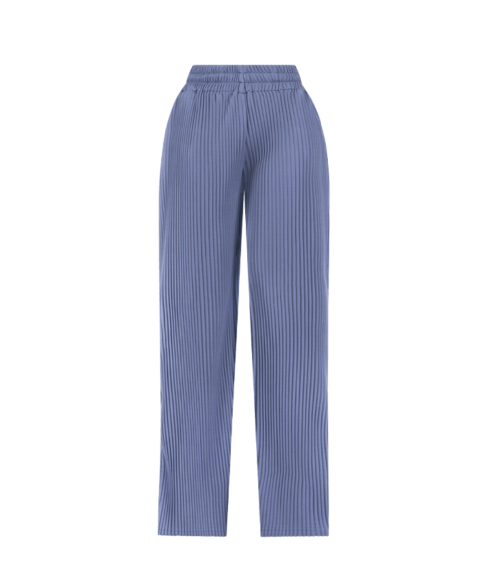 Pleated Trousers - Steel Blue | Manière De Voir USA