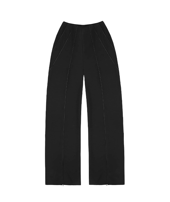 Tailored Corset Detail Trousers - Black | Manière De Voir
