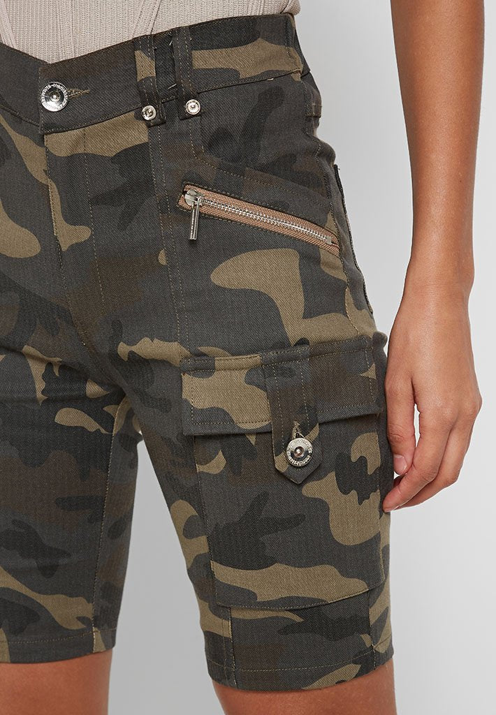 camo cycling shorts