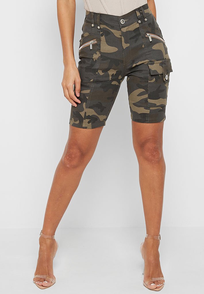 biker shorts camo