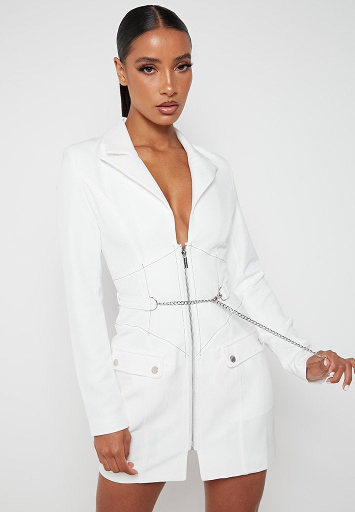 Corset Cut Out Blazer Deals, SAVE 41% 