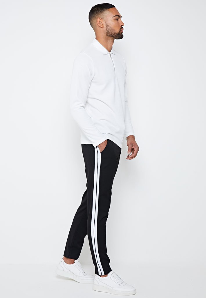 side stripe formal pants