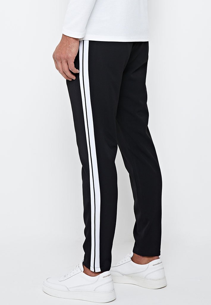 black pants side stripe