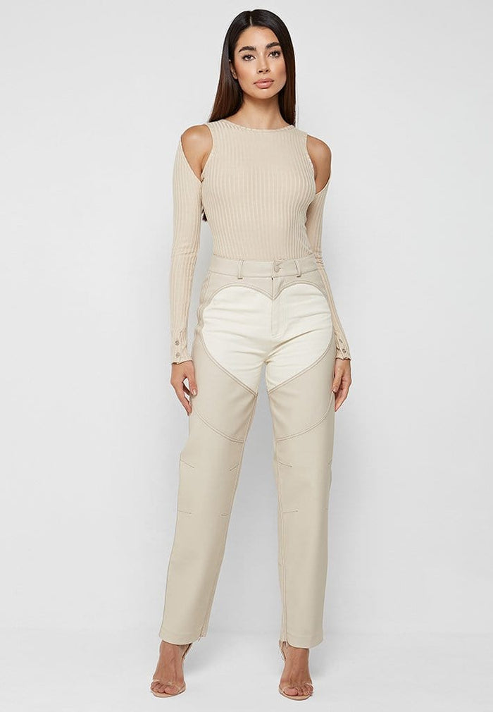 Stone Coloured Trousers Womens - Fititnoora