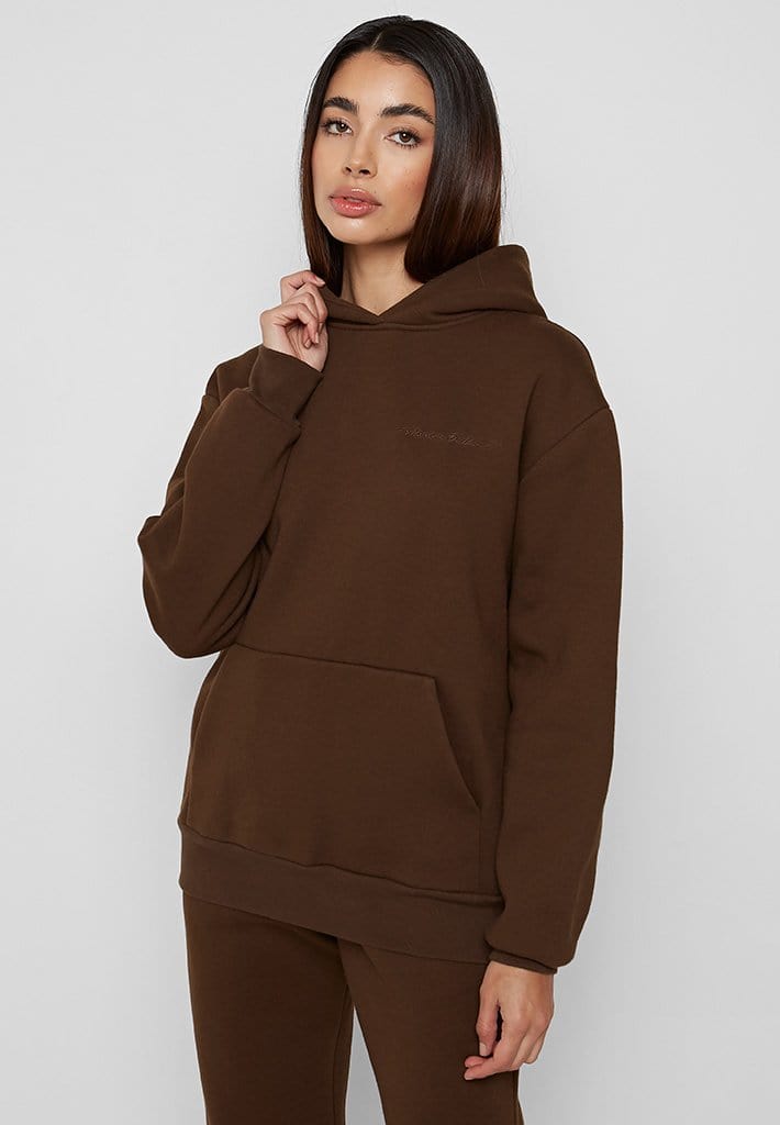 Oversized Essential Hoodie Chocolate Brown Manière De Voir