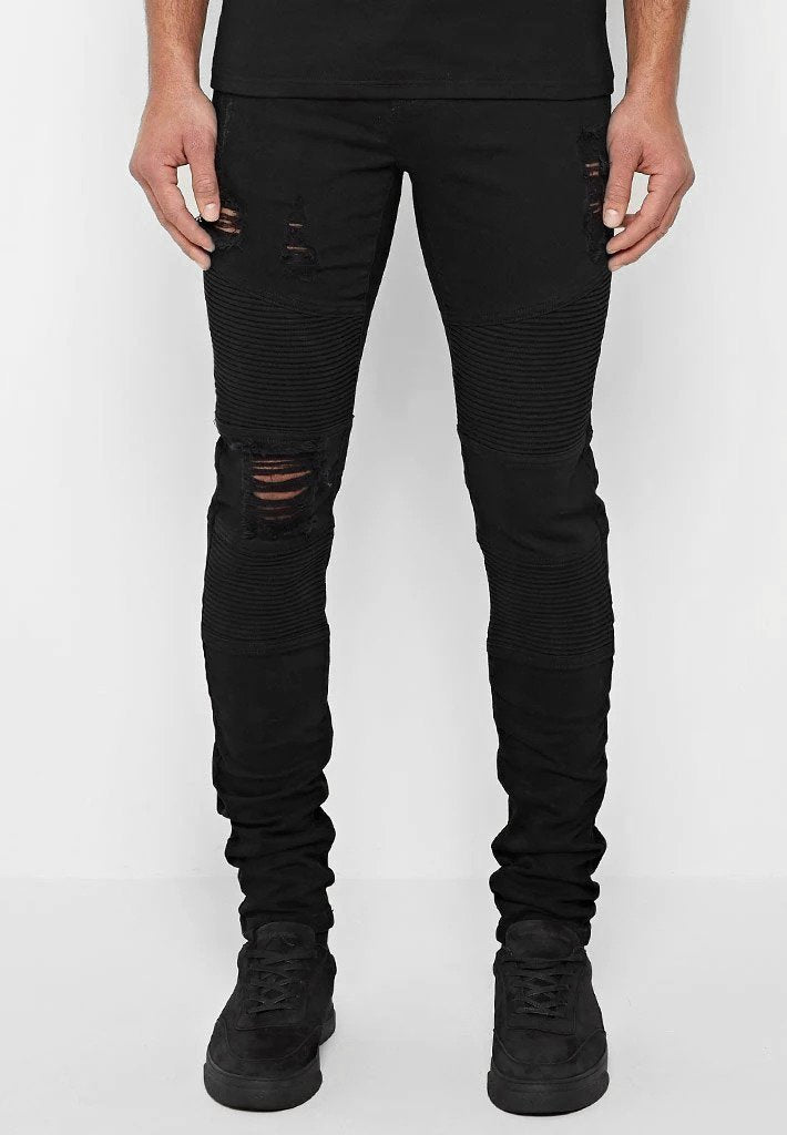 distressed jeans black