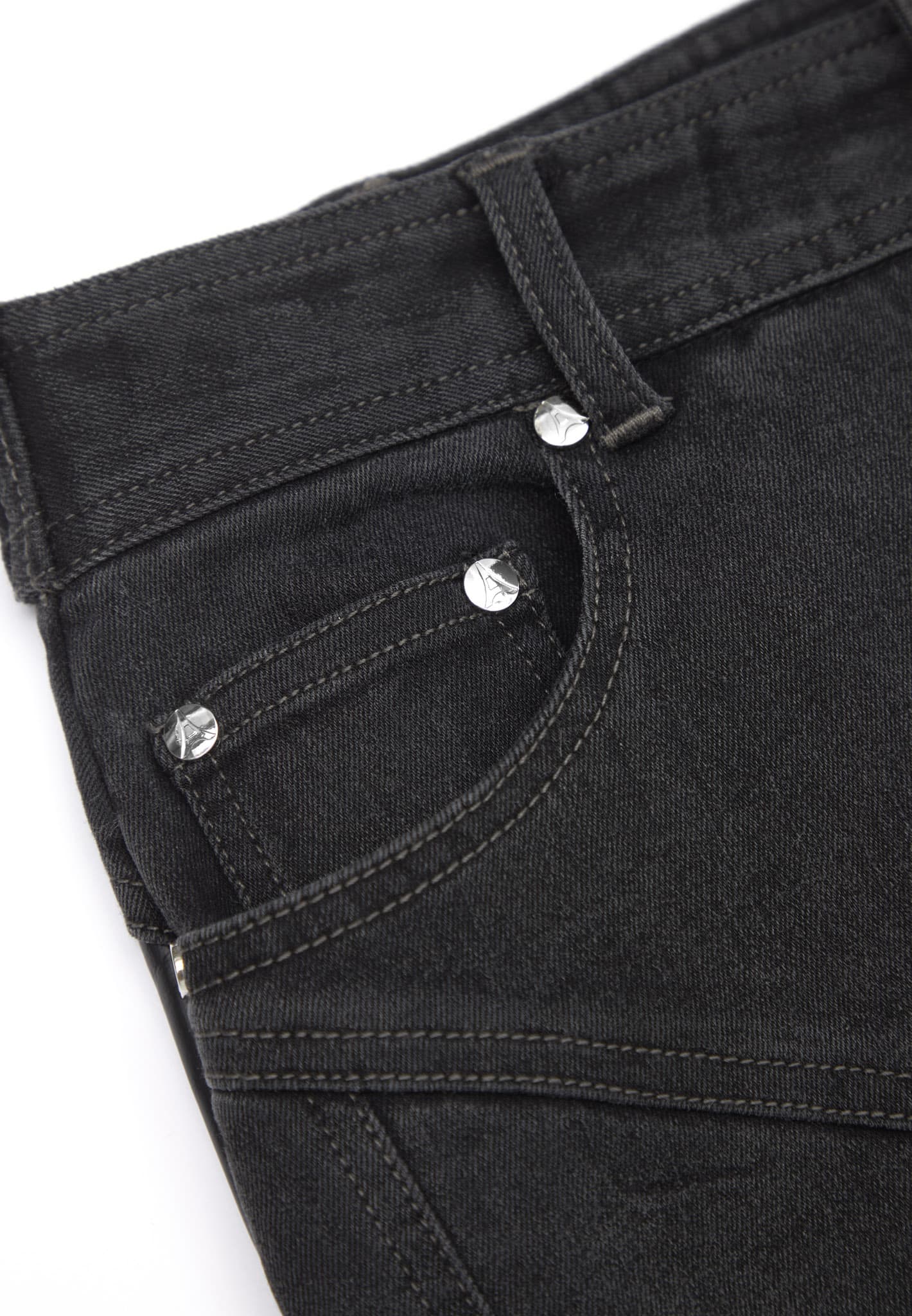 Vegan Leather Contour Skinny Jeans - Black | Manière De Voir