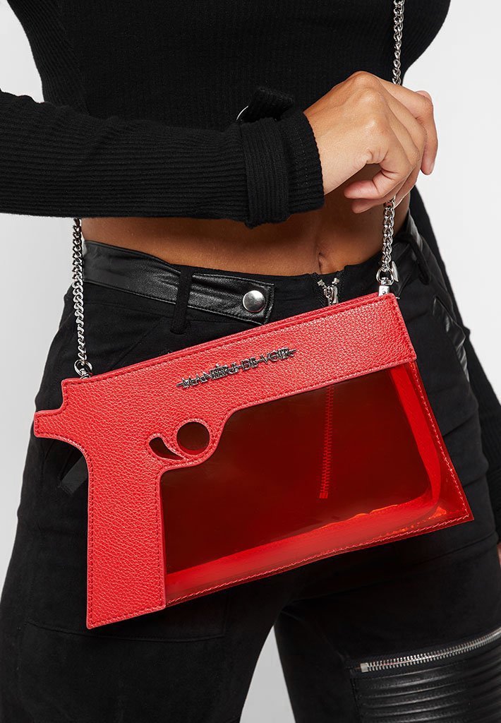 vegan leather clutch