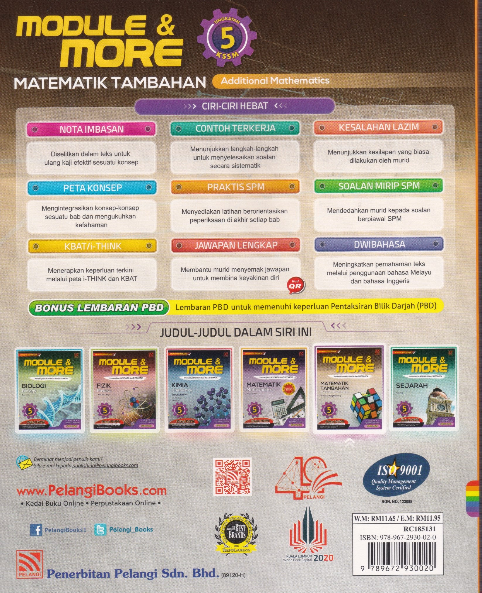 Pelangi 2021 Latihan Module More Matematik Tambahan Additional Mathematics Tingkatan 5 Kssm