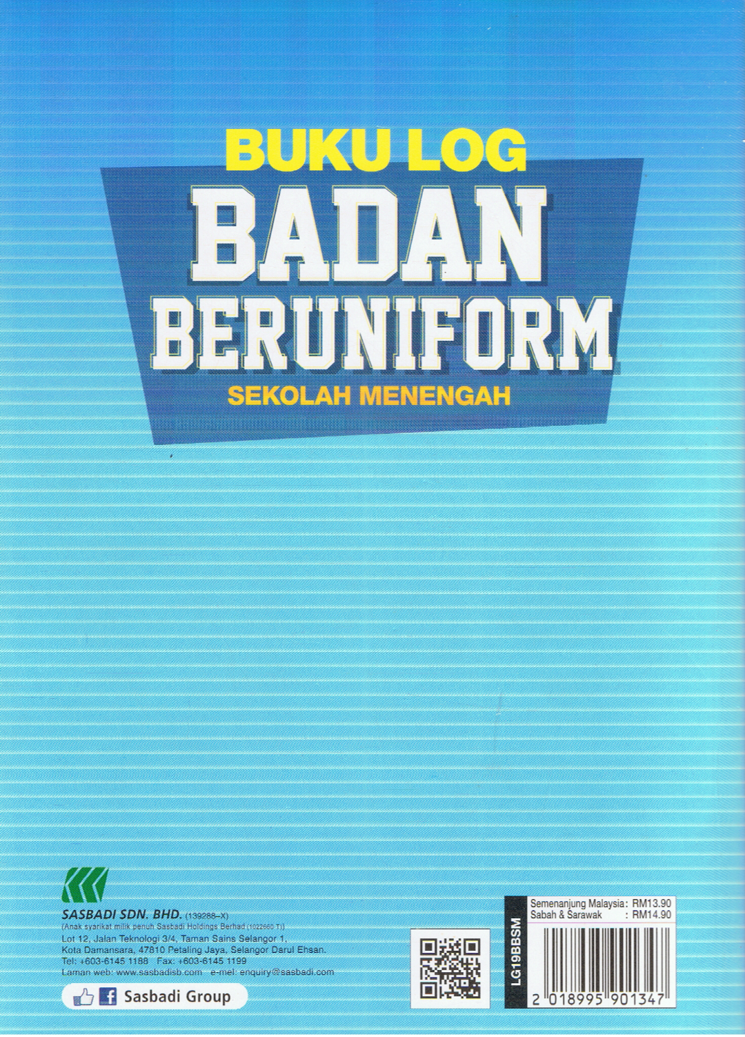 Sasbadi 2020: Buku Log Badan Beruniform Sekolah Menengah