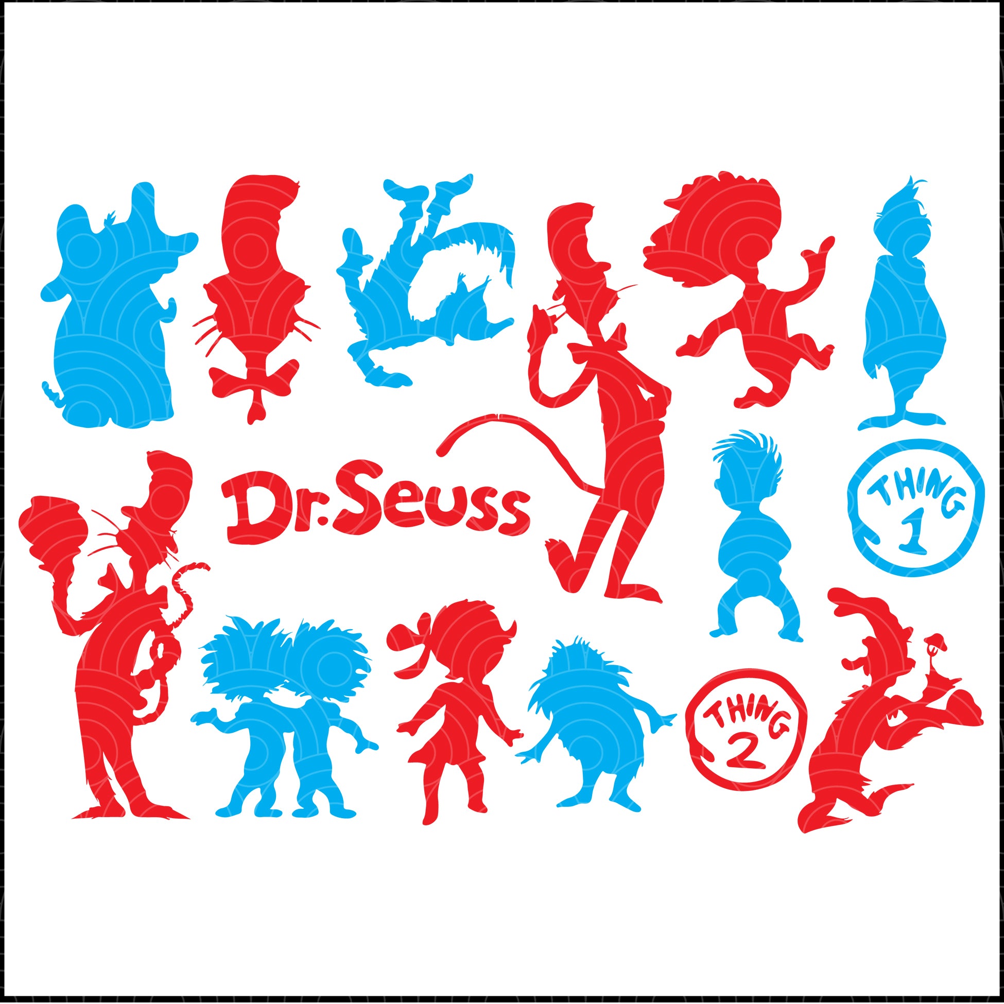 Download Dr Seuss Cat In The Hat Svg Files For Silhouette Files For Cricut Sv Bundlefunny Yellowimages Mockups