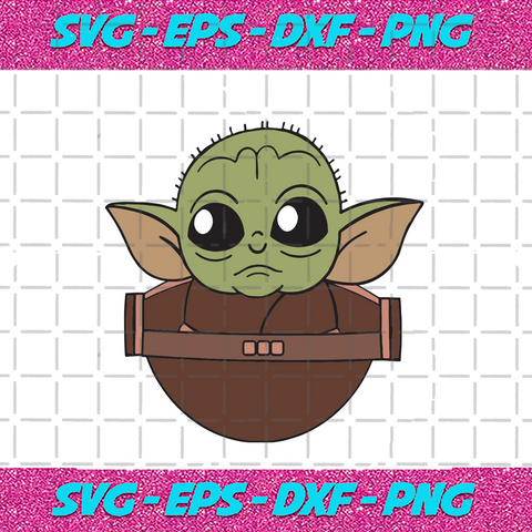 Free Free 173 Baby Yoda Svg Grogu Silhouette SVG PNG EPS DXF File