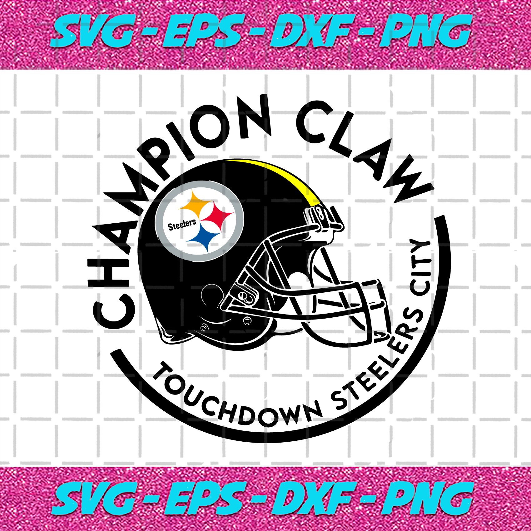 Download Champion Claw Touchdown Steelers City Svg Sport Svg Pittsburgh Steel Bundlefunny